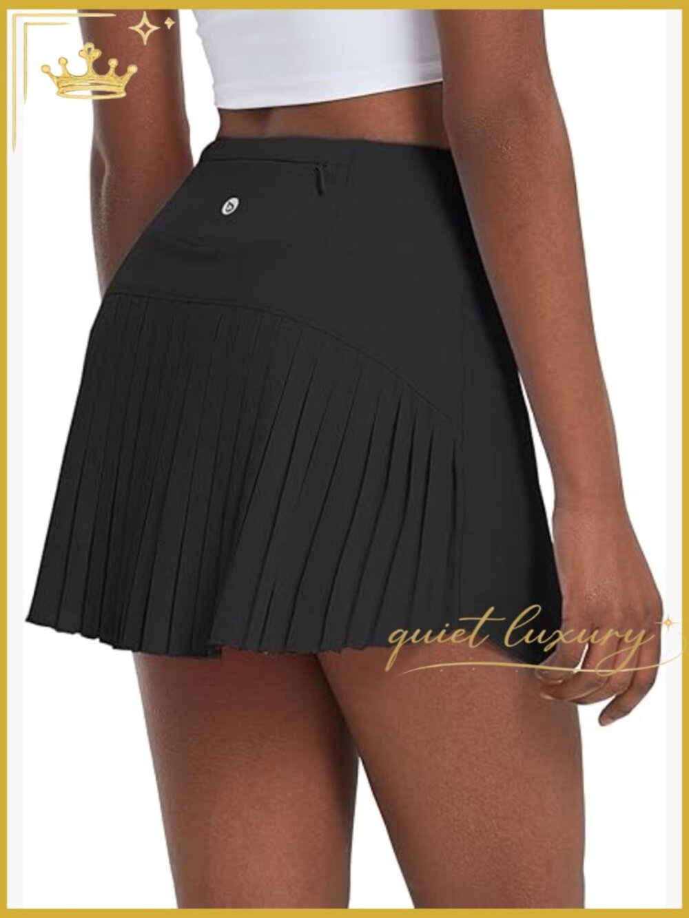 High Waisted Pleated Tennis Skirt with Pockets Lightweight Athletic Skort